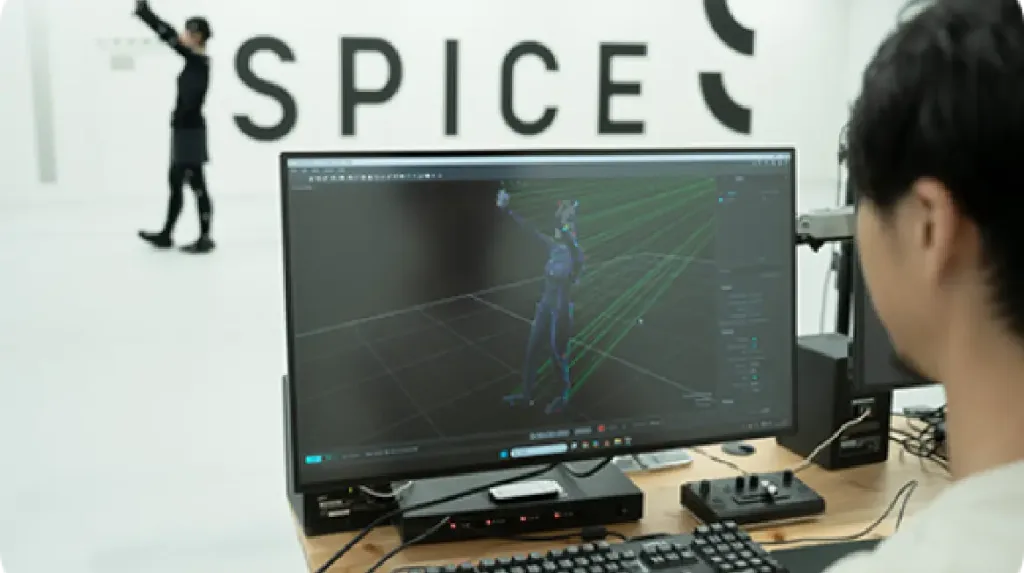 Point01: モーションキャプチャーのプロフェッショナルがフルサポート